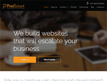 Tablet Screenshot of pixelsolvent.com